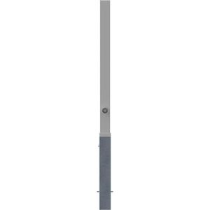 Produktbild für Absperrpfosten Schake 4070F, silber, aus Edelstahl