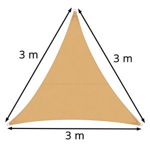 Produktbild für Sonnensegel Casa-Pura fd-8402, sand, dreieckig