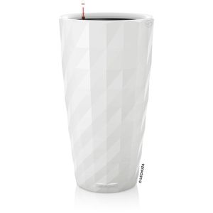 Übertopf Lechuza DIAMANTE Premium 40 weiß hochglanz, Ø 40x75cm