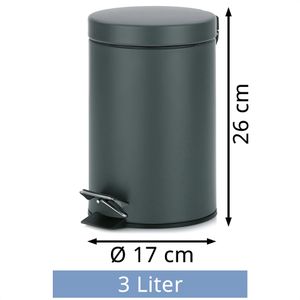 Produktbild für Mülleimer Kela Monaco, 21885, dunkelgrau