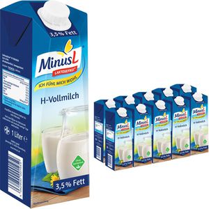 Milch MinusL H-Vollmilch, Fettgehalt 3,5%