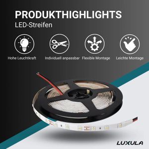 Produktbild für LED-Streifen Luxula LX700100, warmweiß
