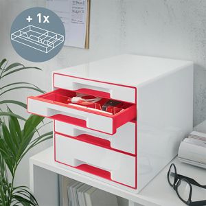 Produktbild für Schubladenbox Leitz 5213-20-26, WOW Cube, A4
