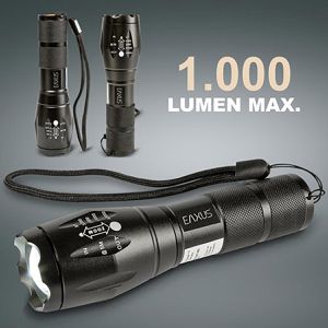 Produktbild für Taschenlampe Eaxus 10W, LED, mit Batterie