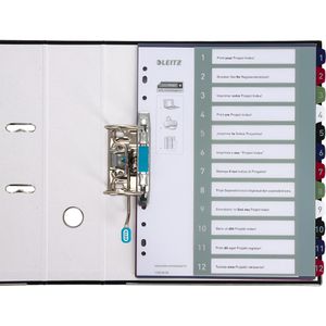 Produktbild für Register Leitz 1238 Style, A4 Überbreite, 1-12