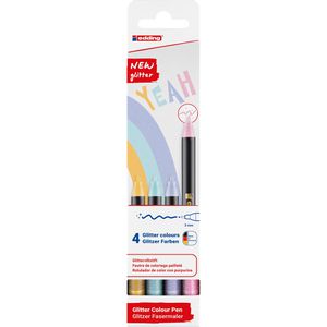 Filzstifte Edding 1200 Pastell, Glitter Color Pen