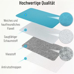 Produktbild für Badematte Sanilo Badteppich Dahlien, 50 x 80 cm