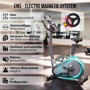 Produktbild für Ergometer Christopeit EM 8000, 12kg Schwungmasse, Upright-Bike