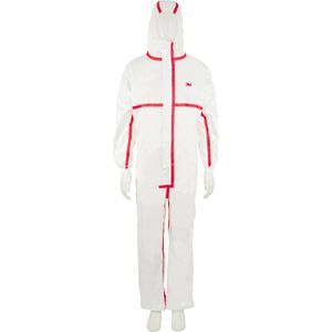 Produktbild für Schutzanzug 3M 4565, weiß-rot, 20 Stück