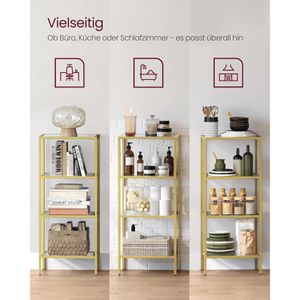 Produktbild für Bücherregal Vasagle LGT28G, gold