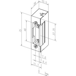 Produktbild für Türöffner Assa-Abloy 17-D11 nachrüstbar für DIN links/rechts