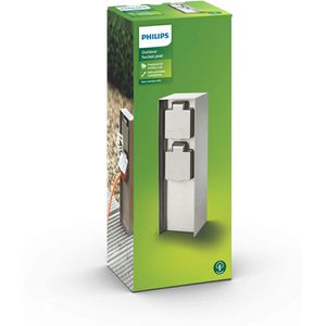 Produktbild für Gartensteckdose Philips Rock, feste Montage