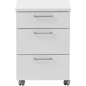 Produktbild für Rollcontainer Möbelpartner Serie 1500, aus Holz, lichtgrau