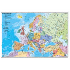 Produktbild für Europakarte Stiefel Staaten Europas, rahmenlos