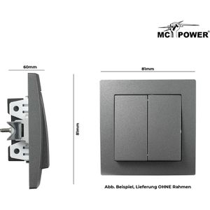 Produktbild für Lichtschalter McPower Flair anthrazit