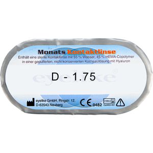 Produktbild für Kontaktlinsen Eyelike Dioptrien -1,75