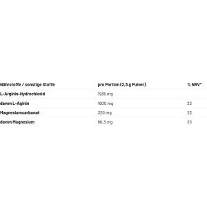 Produktbild für Arginin Mammut Aminosäure Arginine, Getränkepulver