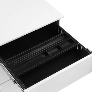 Produktbild für Rollcontainer Songmics OFC63WT, aus Metall, weiß
