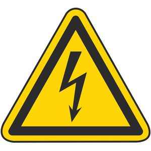 Hinweisschild Abtec ISO 7010 W012, Folie