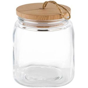 Produktbild für Vorratsglas APS Woody 82256, mit Holzdeckel