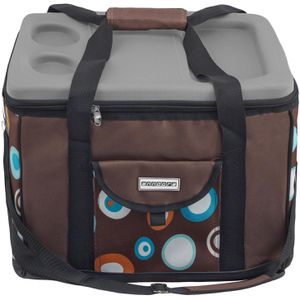 Produktbild für Kühltasche anndora TW-1886-169, XL, braun, faltbar