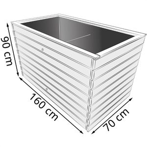 Produktbild für Hochbeet Westmann Asket XL, aus Fichtenholz