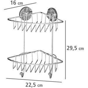 Produktbild für Duschablage Wenko Bari Vacuum-Loc, verchromt