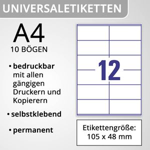Produktbild für Universaletiketten Zweckform LR3424-10 Recycling