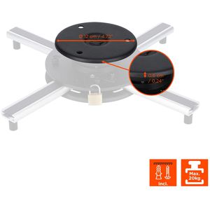 Produktbild für Beamer-Deckenhalterung Celexon PS Ultraflat, schwarz / grau