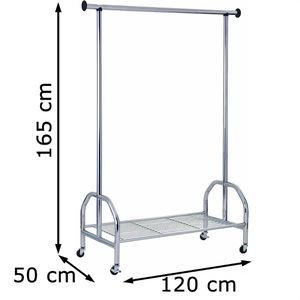 Produktbild für Garderobenständer Haku-Möbel Stefano, silber