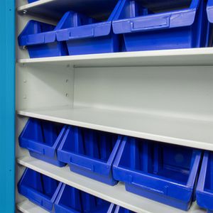 Produktbild für Magazinschrank ADB 42829, grau / blau