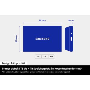 Produktbild für Festplatte Samsung Portable SSD T7 Resurrected