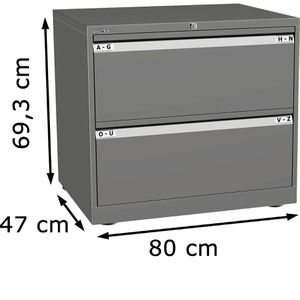 Produktbild für Hängeregisterschrank Bisley Essentials YESF0807