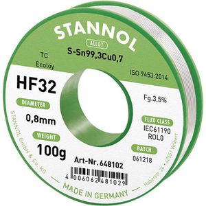 Lötzinn Stannol HF32 ROL0, Flussmittel, bleifrei