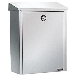 Produktbild für Briefkasten Allux 200, silber, aus Edelstahl