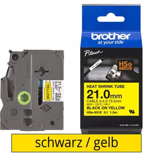 Schriftband Brother HSe-651E, 21mm