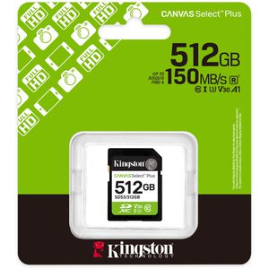 Produktbild für SD-Karte Kingston Canvas Select Plus Gen 3 SDS3/512GB, 512GB