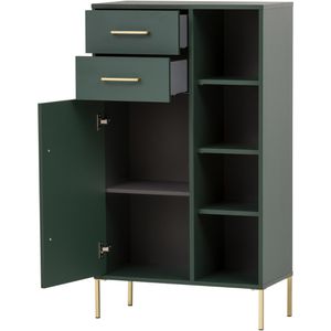 Produktbild für Highboard Schildmeyer Kent 151130, waldgrün, aus Holz