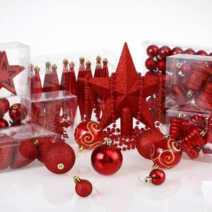 Produktbild für Weihnachtskugeln Deuba 103313, rot