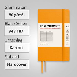 Produktbild für Notizbuch Leuchtturm1917 Pocket, 365627, Karton Hardcover