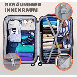 Produktbild für Koffer Monzana Baseline blau