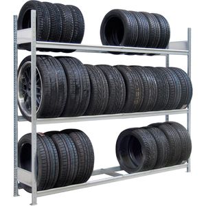 Reifenregal Schulte 20930, silber, für 18 Reifen