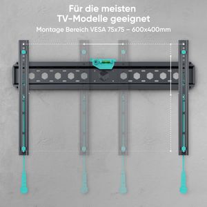 Produktbild für TV-Wandhalterung Onkron FM6-B, bis 68 kg