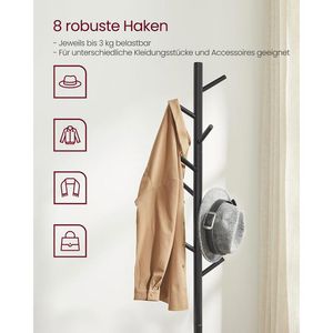 Produktbild für Garderobenständer Vasagle RCR004B01, schwarz