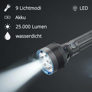 Produktbild für Taschenlampe Olight X9R Marauder, LED, aufladbar