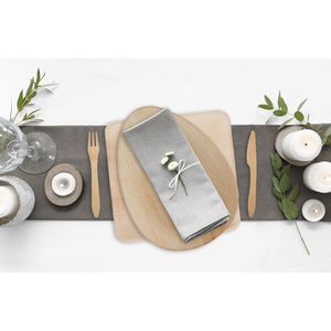 Produktbild für Einwegteller Biozoyg Tropfenform, Palmblatt