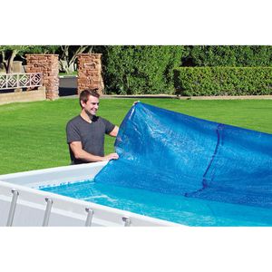 Produktbild für Poolabdeckung Bestway 58240 aus PE, blau, mit Wärmespeicherung
