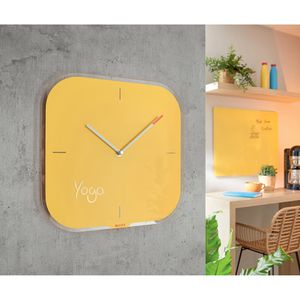 Produktbild für Wanduhr Leitz Cosy 9017-00-19, Glas, analog, Quarzuhr