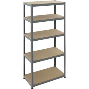 Produktbild für Schwerlastregal pro-bau-tec 10074, 5 Holzböden