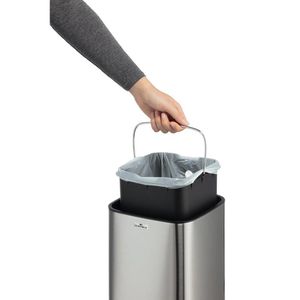 Produktbild für Mülleimer Durable 342023, No Touch, Sensor, silber